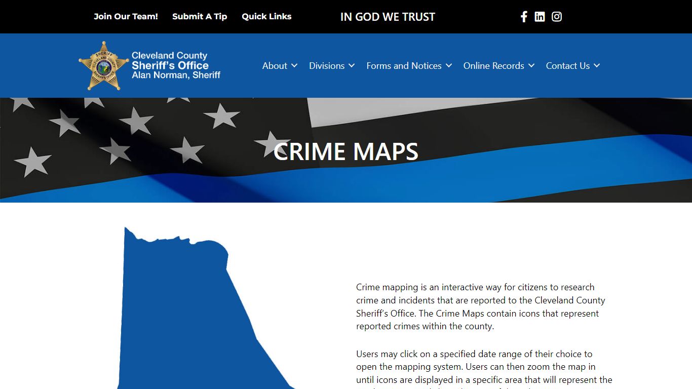 Crime Maps - Cleveland County Sheriff's Office - In GOD We Trust